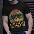 Vintage Best Cat Dad Ever Bump Fit For Men Women Boys Girls T-Shirt Gifts for Him