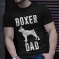 Vintage Boxer Dad Dog Daddy Boxer Father T-Shirt Gifts for Him