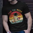Vintage Cute Astronaut Two The Moon 2Nd Birthday Space Gift Unisex T-Shirt Gifts for Him