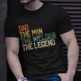 Mens Vintage Dad Man Welder Legend Welding Father Weld Daddy T-Shirt Gifts for Him