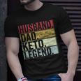 Vintage Ehemann Papa Keto Legende T-Shirt, Lustiges Vatertagsgeschenk Geschenke für Ihn