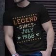 Vintage Legend Seit Juli 1988 Geburtstag Männer Frauen T-Shirt Geschenke für Ihn