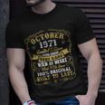 Vintage October Shirt 1971 Birthday Gift For 48 Yrs Old Unisex T-Shirt Gifts for Him
