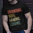 Vintage Oma Ehefrau Gaming Legende Retro Gamer Oma T-Shirt Geschenke für Ihn