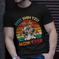 Vintage Retro Best Shih Tzu Mom Ever Cute Dog Headband Unisex T-Shirt Gifts for Him