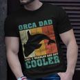 Vintage Retro Orca Dad Like A Regular Dad Father’S Day Long SleeveUnisex T-Shirt Gifts for Him