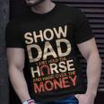 Mens Vintage Show Horse Dad Livestock Shows T-Shirt Gifts for Him