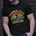 Mens Vintage Tennis Dad Just Like A Normal Dad Only Cooler T-Shirt Gifts for Him