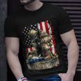 Vintage Us Flag Veteran Thank You Military Boot Veteran Day Unisex T-Shirt Gifts for Him