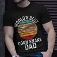 Vintage Worlds Best Corn Snake Dad Pet Snake T-Shirt Gifts for Him