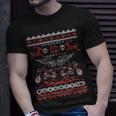 Weihnachten Motorrad Geschenk Biker Hässliche Weihnachten T-Shirt Geschenke für Ihn