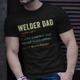 Welder Dad Fathers Day Gift Metalsmith Farrier Blacksmith Unisex T-Shirt Gifts for Him