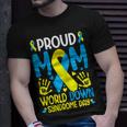 Womens Down Syndrome Mom Ribbon World Down Syndrome Awareness Day Unisex T-Shirt Gifts for Him