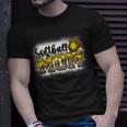 Womens Leopard Softball Mom Softball Game Day Vibes Mothers Day Unisex T-Shirt Gifts for Him