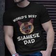 Worlds Best Siamese Dad Cat Owner Gift For Mens Unisex T-Shirt Gifts for Him