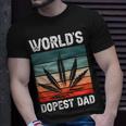 Worlds Dopest Dad Marijuana Cannabis Weed Vintage T-Shirt Gifts for Him