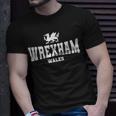Wrexham Wales Welsh Dragon Flag Cymru Unisex T-Shirt Gifts for Him