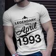 30 Geburtstag 30 Jahre Alt Legendär Seit April 1993 V2 T-Shirt Geschenke für Ihn