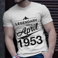 70 Geburtstag 70 Jahre Alt Legendär Seit April 1953 V5 T-Shirt Geschenke für Ihn