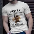 Angler T-Shirt Angeln & Whisky lösen Probleme, Lustiges Fischer Tee Geschenke für Ihn