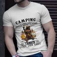 Camping T-Shirt Lustiger Spruch mit Bärenmotiv, Problemlösungs-Shirt Geschenke für Ihn