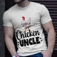 Chicken Uncle Funny Country Farm Animal Unisex T-Shirt Gifts for Him