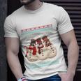 Chillin With My Snowmies Ugly Christmas Snowman Funny Gift Black Unisex T-Shirt Gifts for Him