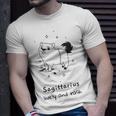 Cute Art Sagittarius Zodiac Sign Astrology Unisex T-Shirt Gifts for Him