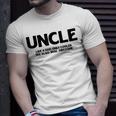 Funny Uncle Definition Like Dad Only Cooler Best Uncle Ever Unisex T-Shirt Gifts for Him