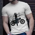 Girl With Vintage Car Unisex T-Shirt Gifts for Him