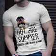 Hot Girl Mom Summer Snack Wine In Bed By Nine Quote Women Unisex T-Shirt Gifts for Him