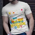 Kids 2 Year Old Birthday Boy Train 2Nd Birthday Boy Unisex T-Shirt Gifts for Him