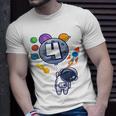 Kids 4Th Birthday Astronaut 4 Year Old Birthday Boy Unisex T-Shirt Gifts for Him
