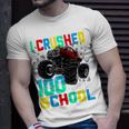 Kids I Crushed 100 Days Of School Monster Truck 100Th Day Boys T-Shirt Gifts for Him