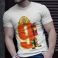 Kids Fire Fighter 9 Year Old Birthday Firefighter 9Th Birthday T-Shirt Gifts for Him