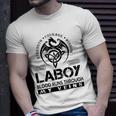 Laboy Blood Runs Through My Veins Unisex T-Shirt Gifts for Him