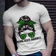Messy Bun Mental Health Awareness Mental Health Matters Unisex T-Shirt Gifts for Him