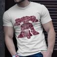 Philadelphia Street Map Liberty Bell Vintage Maroon Philly Unisex T-Shirt Gifts for Him