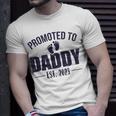 Promoted To Daddy Est 2023 For Dad New Baby Unisex T-Shirt Gifts for Him
