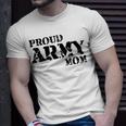 Proud Us Army Mom American Military Family Mother Gift Unisex T-Shirt Gifts for Him