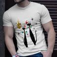 Retro Mid Century Modern Cool Cat Christmas Tshirt Unisex T-Shirt Gifts for Him