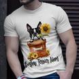 Sunflower Boston Terrier Mom Dog Lover Gifts Gift For Womens Unisex T-Shirt Gifts for Him