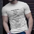 Track Your Long Natural Hair - Length Check Hair Backprint Unisex T-Shirt Gifts for Him