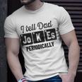 Vintage Fathers Day I Tell Dad Jokes Periodically Science T-Shirt Gifts for Him
