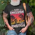 0 Emission 100 Emotion Anti E-Bike Fahrradfahrer T-Shirt Geschenke für alte Männer