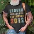 10 Jahre Alte Legende Seit 10 Geburtstag Im September 2012 T-Shirt Geschenke für alte Männer