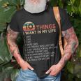 10 Things I Want In My Life Cars Funny For Mechanic Or Gamer Unisex T-Shirt Gifts for Old Men