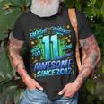 11Th Birthday Comic Style Awesome Since 2012 11 Year Old Boy Unisex T-Shirt Gifts for Old Men