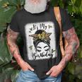 13Th Birthday Decorations Girl Messy Bun 13 Years Old Bday Unisex T-Shirt Gifts for Old Men