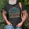 16Th Birthday 16 Year Old Limited Edition Gifts Vintage 2007 Unisex T-Shirt Gifts for Old Men